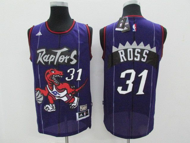 Men Toronto Raptors #31 Ross Purple Throwback NBA Jerseys->toronto raptors->NBA Jersey